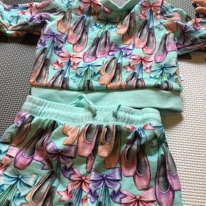 Posh Peanut ballerina jogging suit 3-6 months